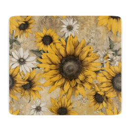 Sonnenblume Schneidebrett