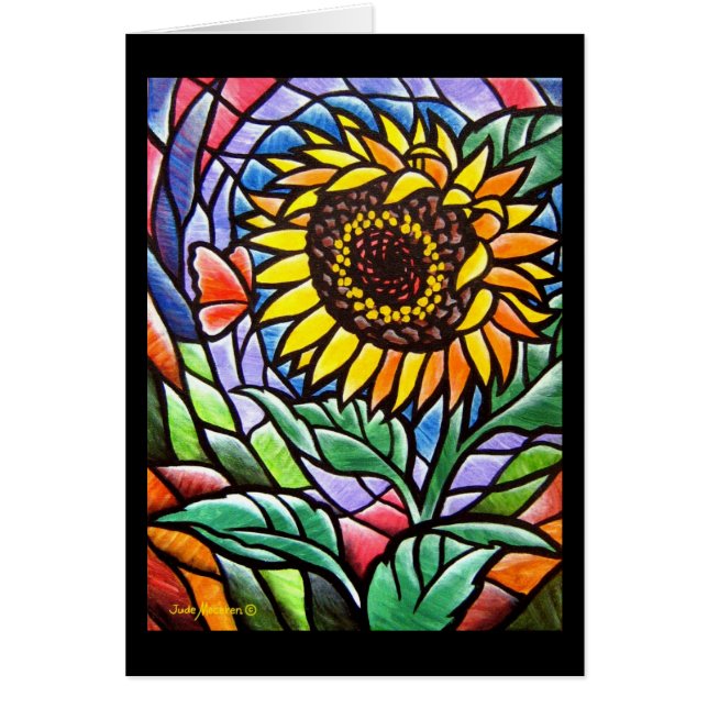 Sonnenblume-Schönheits-Karte - 281 (Vorne)