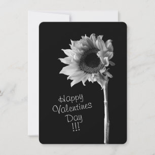 Sonnenblume Schwarz-Weiß-Foto Feiertagskarte