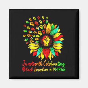 Sonnenblume Schwarze Freiheit 19 Juni 1865 Junetee Magnet
