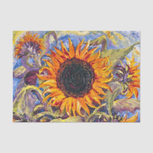 Sonnenblume-Seidenpapier Seidenpapier
