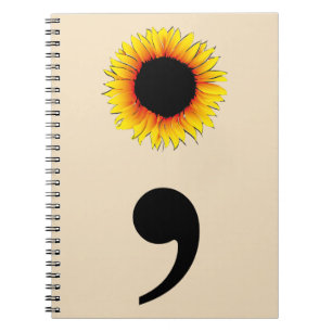 Sonnenblume Semicolon Notebook Notizblock