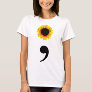 Sonnenblume Semicolon T-Shirt