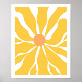 Sonnenblume Serenity Vector Abstraktes Poster