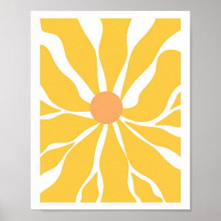 Sonnenblume Serenity Vector Abstraktes Poster