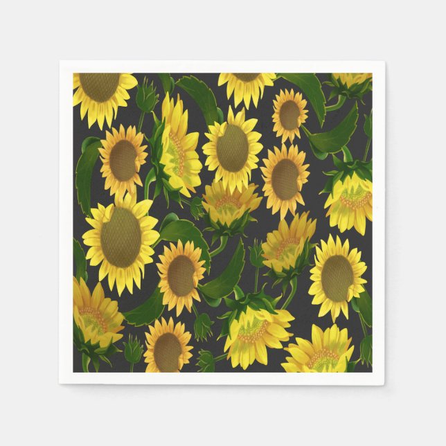 Sonnenblume Serviette (Vorderseite)