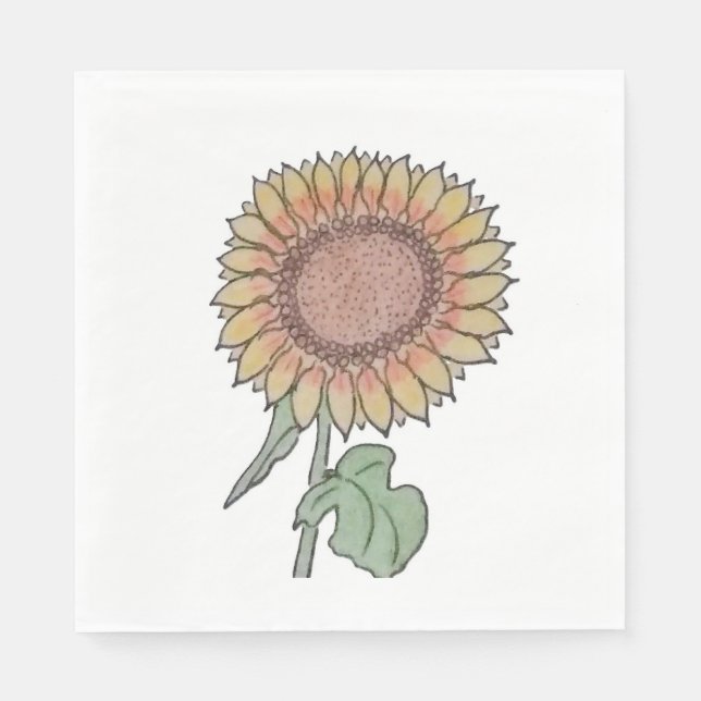 Sonnenblume Serviette (Vorderseite)