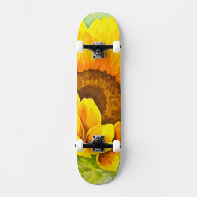 Sonnenblume Skateboard (Vorderseite)