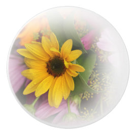 Sonnenblume, Sommer, Garten, Mysterium, Keramik Pu Keramikknauf