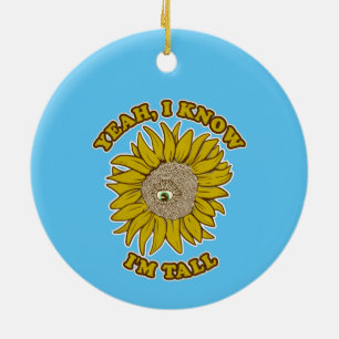 Sonnenblume Sonnenblume Große Person Keramik Ornam Ornament