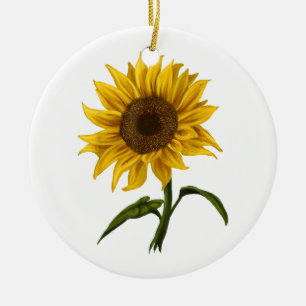 Sonnenblume Sonnenschein Blume Wasserfarben Keramik Ornament