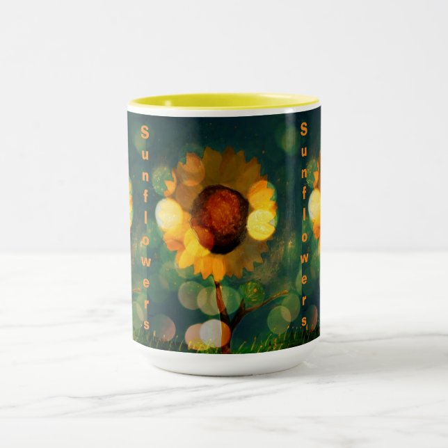 Sonnenblume Sparkle Tasse (Zentrum)