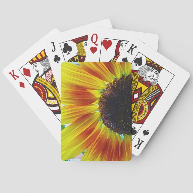 Sonnenblume Spielkarten (Rückseite)