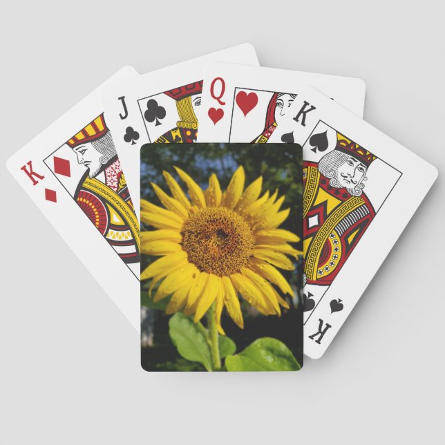 Sonnenblume Spielkarten (Rückseite)