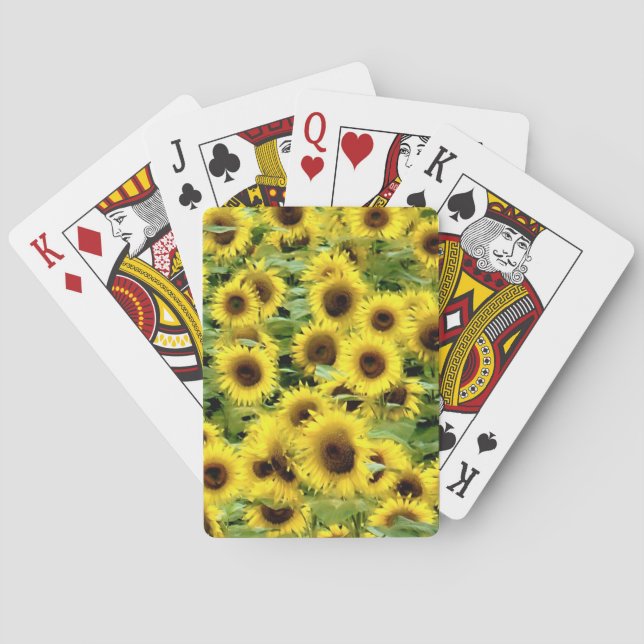 Sonnenblume Spielkarten (Rückseite)
