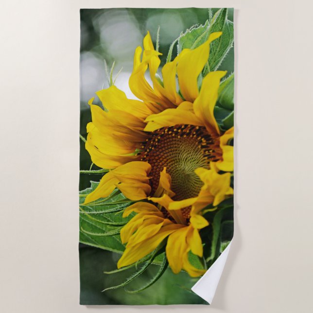 Sonnenblume Strandtuch (Vorderseite)