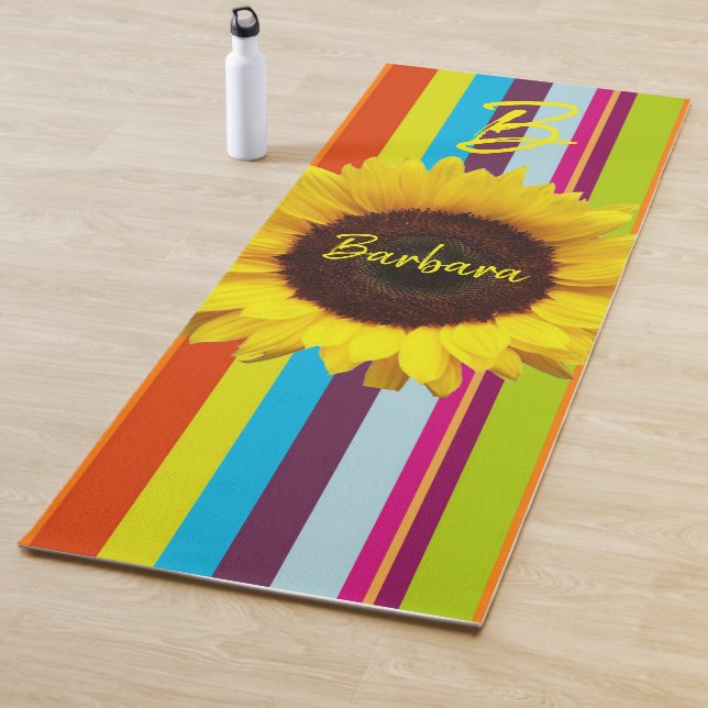 Sonnenblume Streifen Yoga Mat Yogamatte (Beispiel)