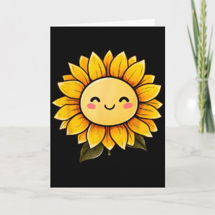 Sonnenblume Süße Blume Glückliche Blume Lustige Gr Karte