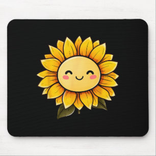 Sonnenblume Süße Blume Glückliche Blume Lustige Gr Mousepad