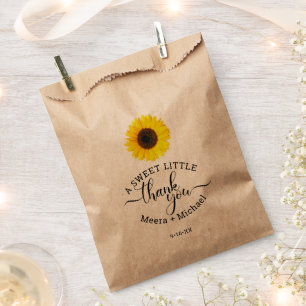 Sonnenblume Süße Danksagungs Hochzeit Geschenktütchen