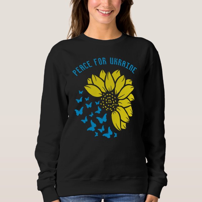 Sonnenblume Symbol des Friedens. Frieden für die U Sweatshirt (Vorderseite)