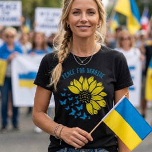 Sonnenblume Symbol des Friedens. Frieden für die U T-Shirt