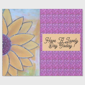 Sonnenblume Tag Geschenkpapier