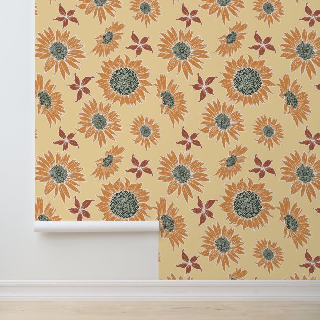 Sonnenblume Tapete (Anwendung)