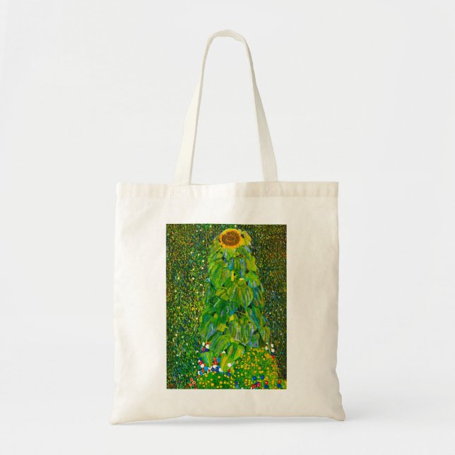 Sonnenblume-Taschen-Tasche Gustav Klimt Tragetasche (Vorne)