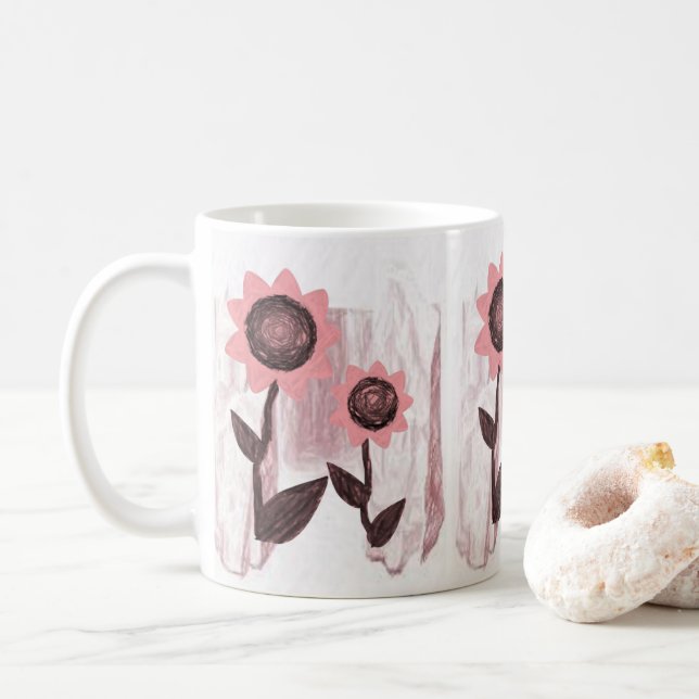 Sonnenblume-Tasse Kaffeetasse (Mit Donut)