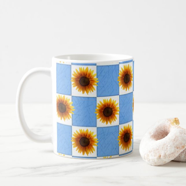 Sonnenblume-Tasse Kaffeetasse (Mit Donut)