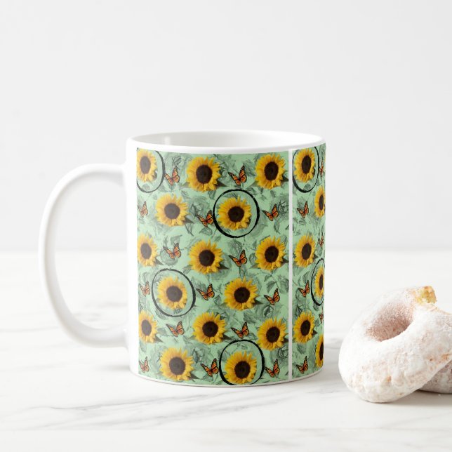 Sonnenblume-Tasse Tasse (Mit Donut)