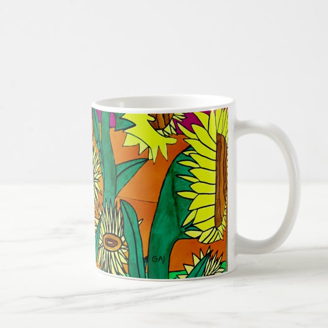 Sonnenblume-Tasse Tasse (Rechts)