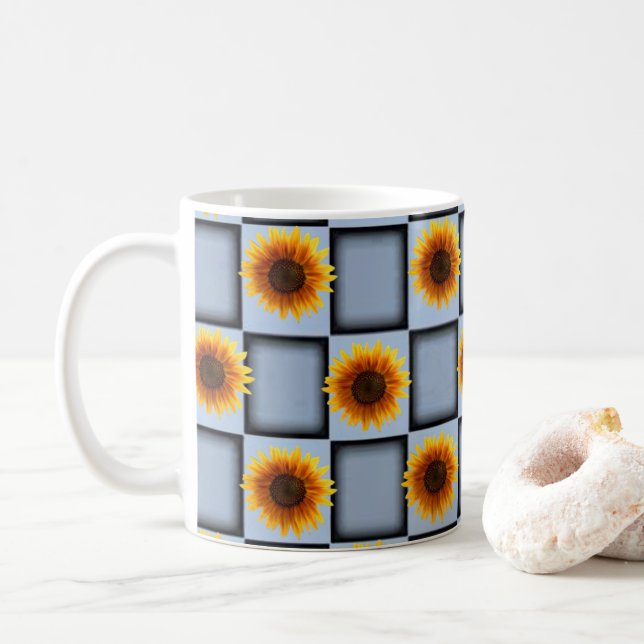 Sonnenblume-Tasse Tasse (Mit Donut)
