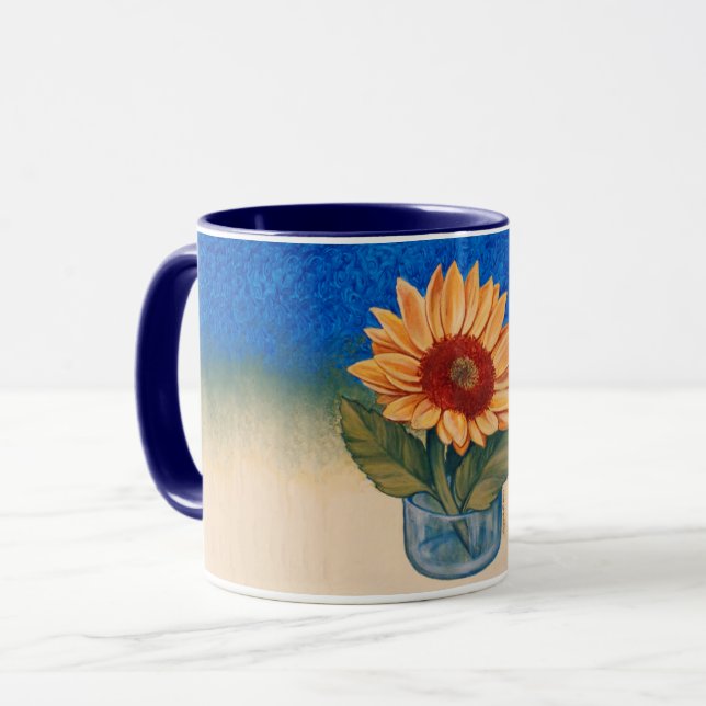 Sonnenblume-Tasse Tasse (Vorderseite Links)