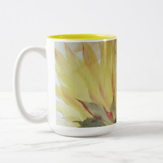 Sonnenblume-Tasse Zweifarbige Tasse