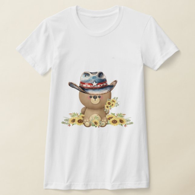 Sonnenblume Teddy Bär T-Shirt (Ablage )