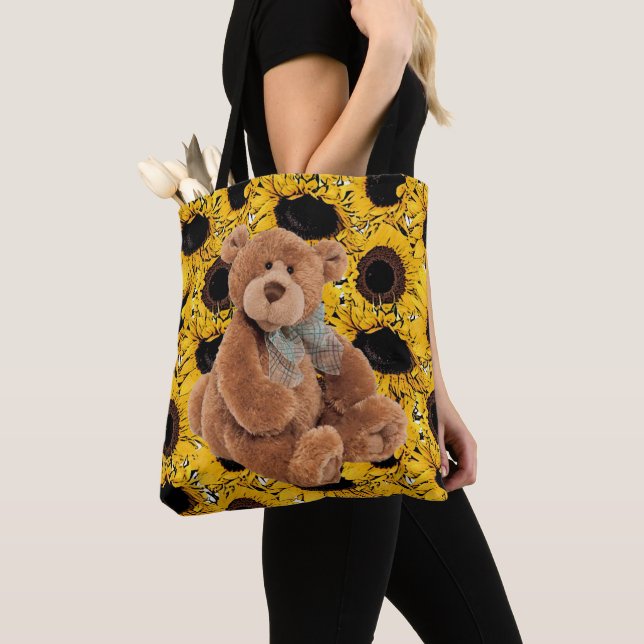 Sonnenblume Teddy BearTote (Von Nahem)