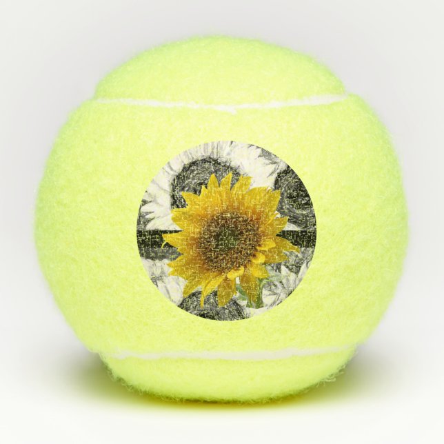 Sonnenblume Tennis Ball (Vorderseite)