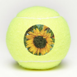 Sonnenblume Tennisbälle