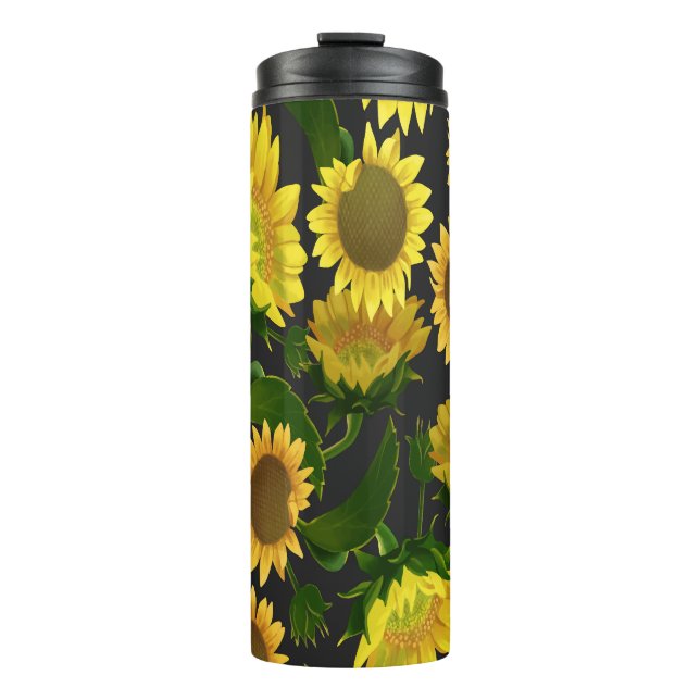 Sonnenblume Thermosbecher (Vorderseite)