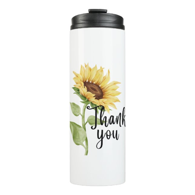 Sonnenblume Thermosbecher (Vorderseite)