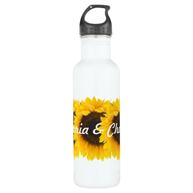 Sonnenblume Trinkflasche (Vorderseite)