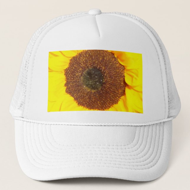 Sonnenblume Truckerkappe (Vorderseite)