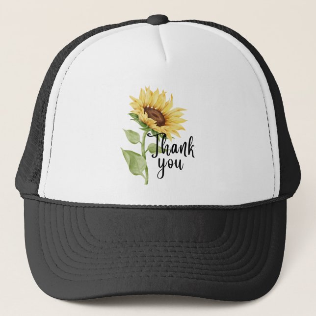 Sonnenblume Truckerkappe (Vorderseite)