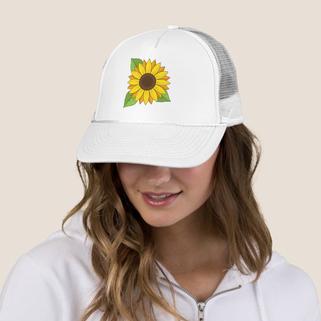 Sonnenblume Truckerkappe (Beispiel)