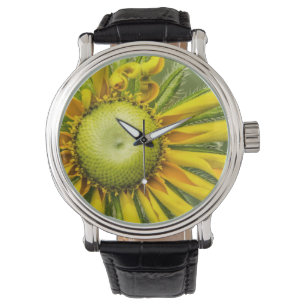 Sonnenblume-Uhr Armbanduhr