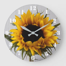 Sonnenblume-Uhr Große Wanduhr