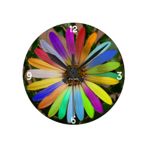 Sonnenblume-Uhr Runde Wanduhr