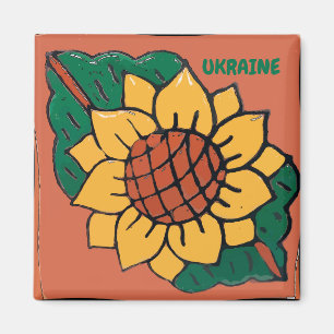 Sonnenblume, Ukraine, Fliesenmagnet Magnet